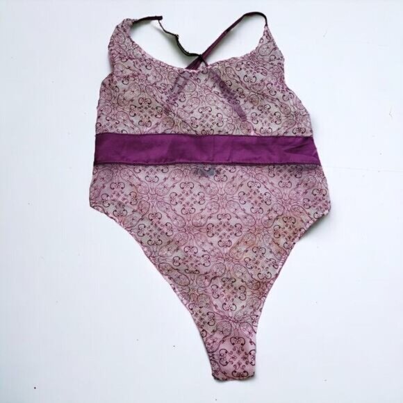 Victoria's Secret Sheer Bodysuit - Size Large - Picture 2 of 8